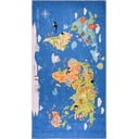 Modrý pratelný dětský koberec 160x230 cm Animal Atlas – Vitaus