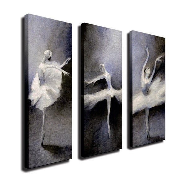 3dílný nástěnný obraz na plátně Ballet