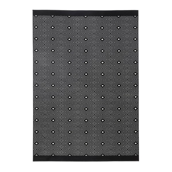 Černý koberec Zala Living Quadrangle, 200 x 290 cm