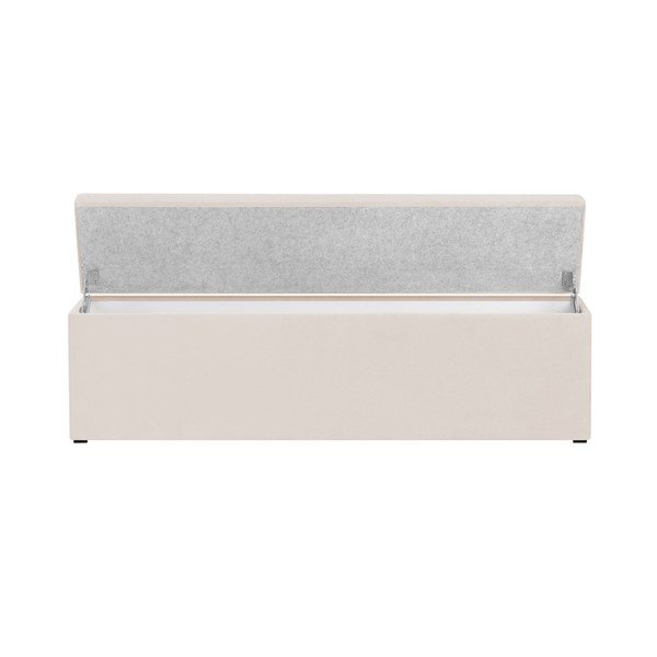 Béžový otoman k posteli s úložným prostorem Kooko Home, 47 x 140 cm-image-4