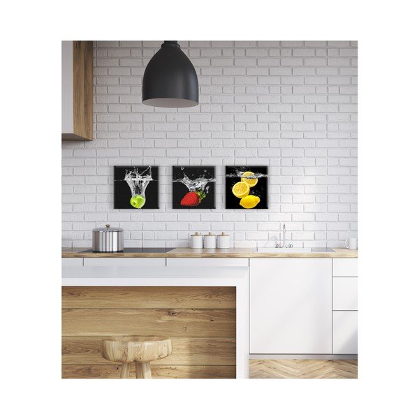 Obraz Styler Glasspik Green Fruits, 20 x 20 cm-image-1