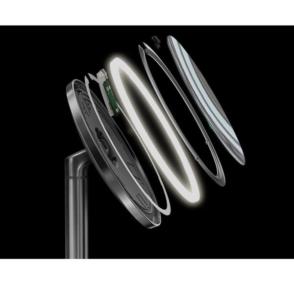 Nástěnné kosmetické zvětšovací zrcadlo s osvětlením (5x) ø 20 cm Sensor – simplehuman-image-4