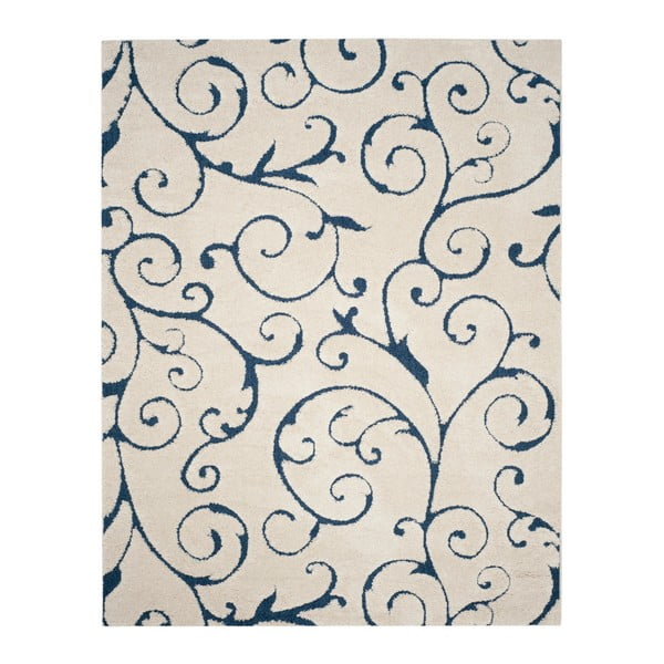 Modro-krémový koberec Safavieh Chester, 160 x 99 cm