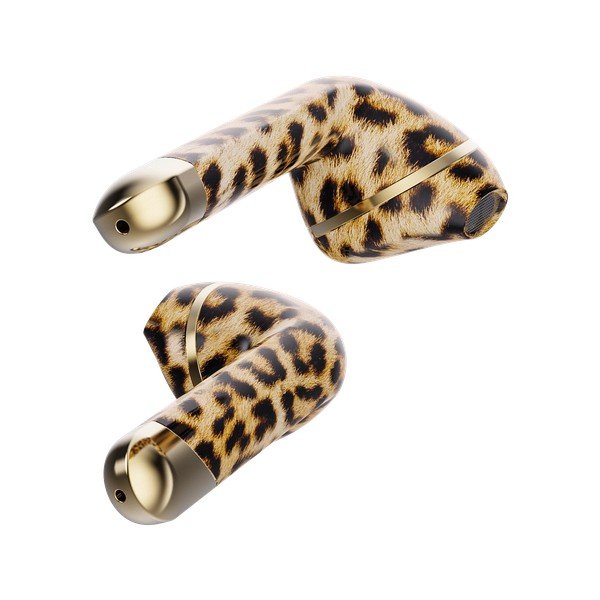 Bezdrátová sluchátka s krabičkou Happy Plugs Air 1 Leopard-image-3