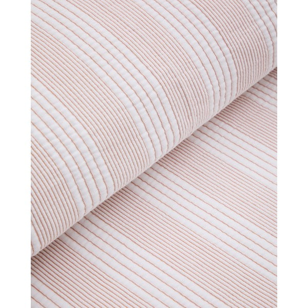 Červený/bílý bavlněný prošívaný přehoz 240x260 cm Macie – Kave Home-image-2