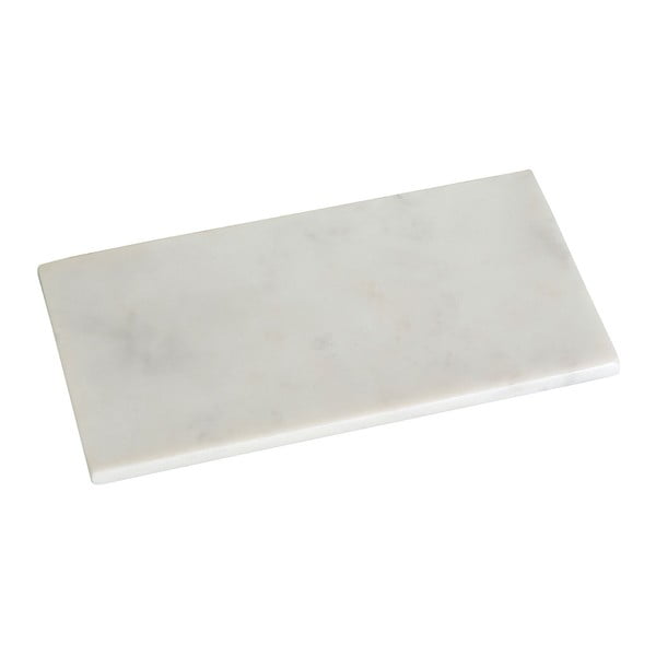 Bílý mramorový podnos Premier Housewares Rectangular, 23 x 13 cm