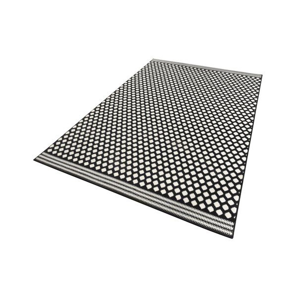 Černo-bílý koberec Zala Living Spot, 70 x 140 cm-image-1
