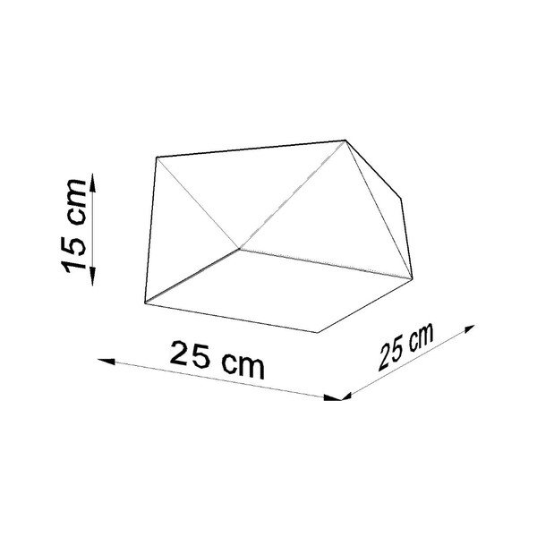 Bílé stropní svítidlo 25x25 cm Koma – Sollux-image-4