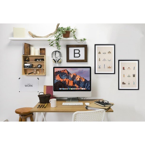 Plakát v rámu z africké vrby Really Nice Things Famous Buildings, 40 x 30 cm-image-1