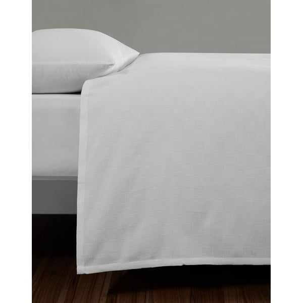 Bílý bavlněný přehoz na dvoulůžko 200x230 cm Plain – Mijolnir-image-3