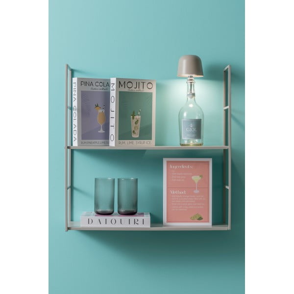 Bílo-zelený dekorativní papírový úložný box 18x4x25 cm Mojito – PT LIVING-image-1