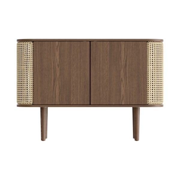 Nízká komoda v dekoru dubu v hnědo-přírodní barvě 109x75 cm Treasures – UMAGE-image-3