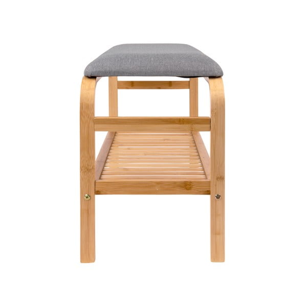 Bambusový botník s lavicí v přírodní barvě Dure – Leitmotiv-image-1