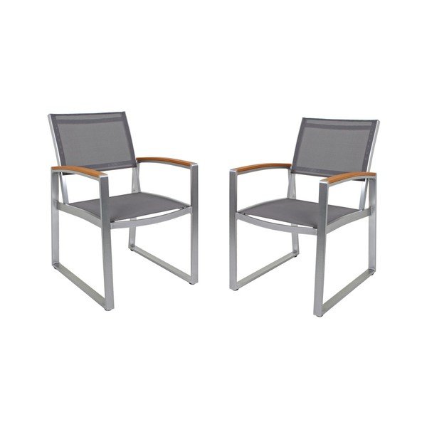 Šedé zahradní křeslo Ava – Garden Pleasure