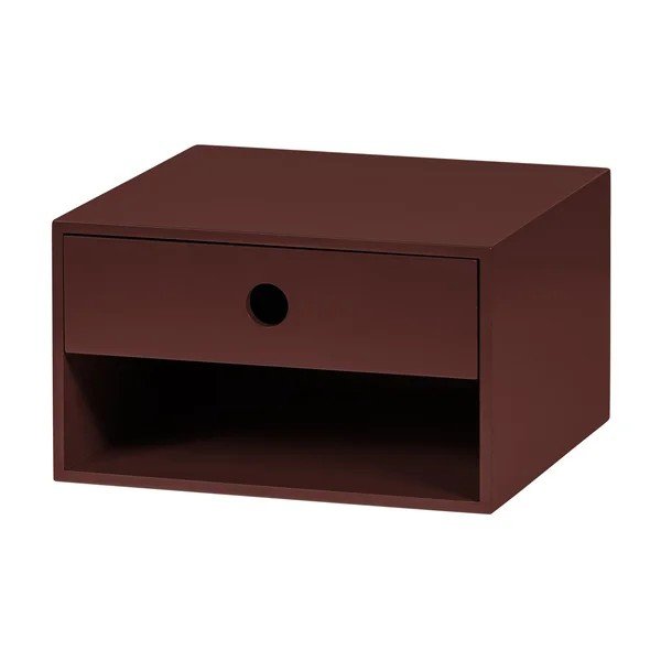 Vínový noční stolek z MDF Nancy – WOOOD