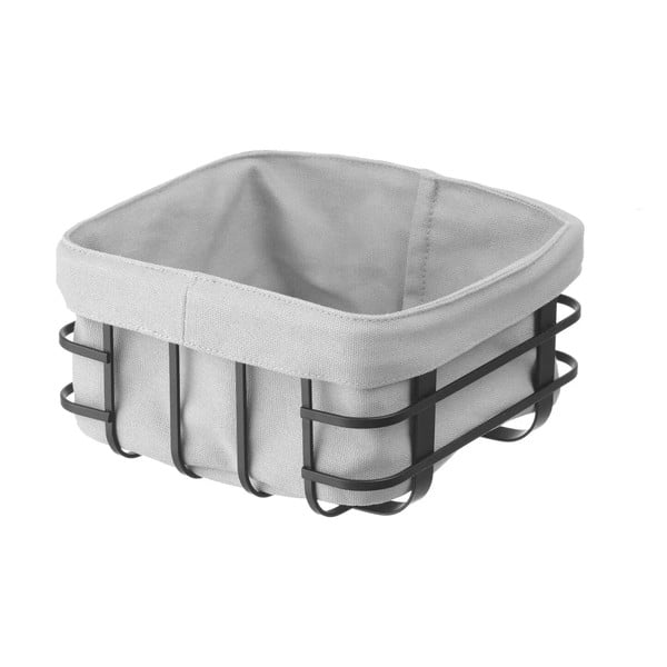 Černo-šedý koš na pečivo s textilní výstelkou Hendi, 19 x 19 cm-image-2