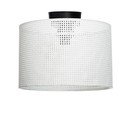 Krémové stropní svítidlo s textilním stínidlem ø 30 cm Goza – Squid Lighting