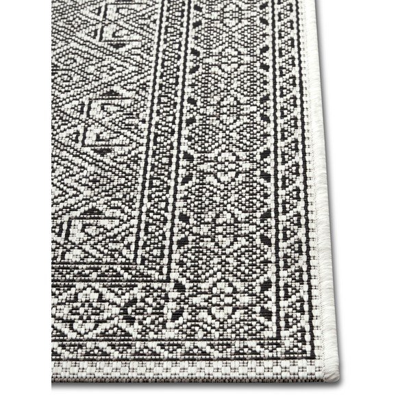 Černo-béžový venkovní koberec NORTHRUGS Cuadrado, 140 x 200 cm-image-2