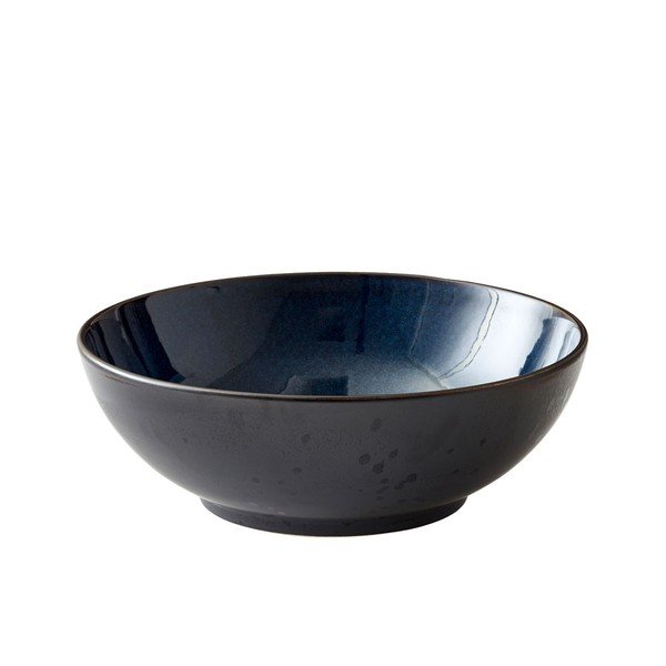 Černá/modrá mísa z kameniny ø 30 cm Gastro Dark Blue/Black – Bitz