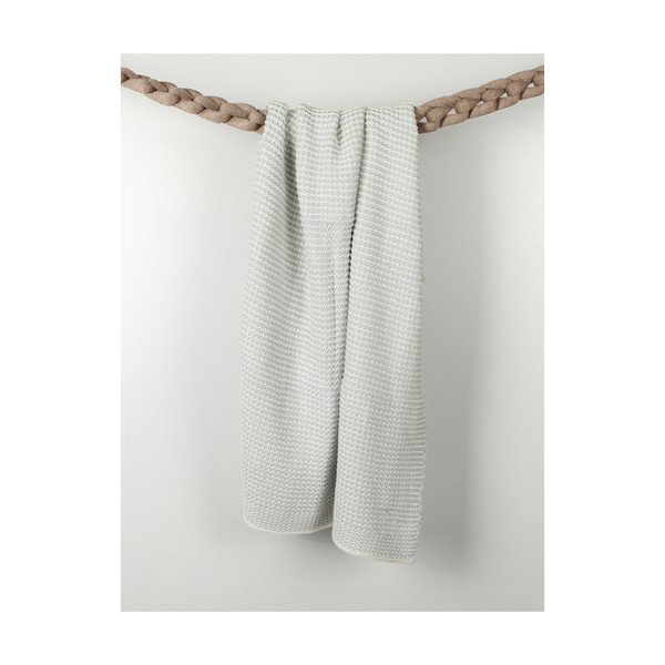 Světle šedá bavlněná dětská deka Homemania Decor Lucky 90 x 90 cm-image-1