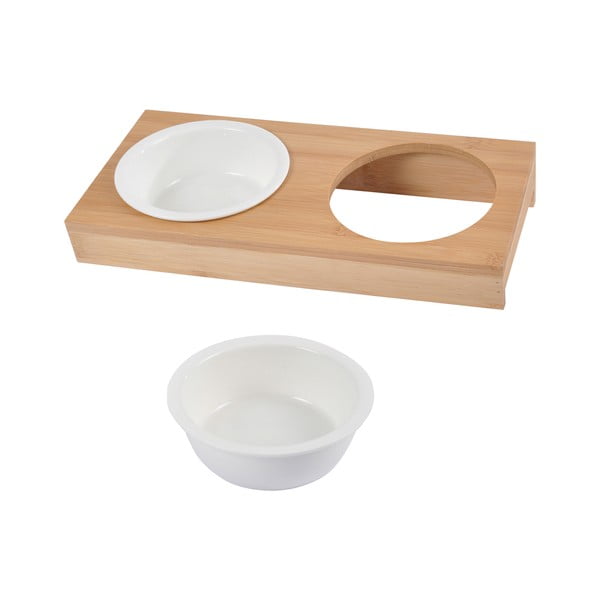 Keramický set misek s podstavcem pro psa ø 12 cm – Love Story-image-1