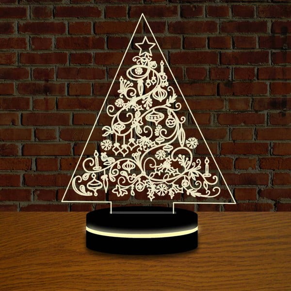Vánoční LED lampa s 3D efektem Christmas Tree