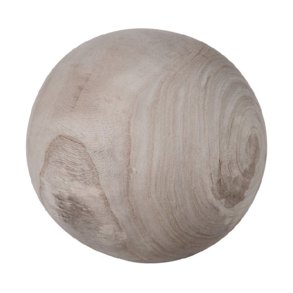 Dekorativní koule ze dřeva Paulownia J-Line, ⌀ 15 cm