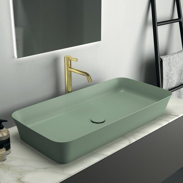Zelené keramické umyvadlo 80x40 cm Ipalyss – Ideal Standard-image-1