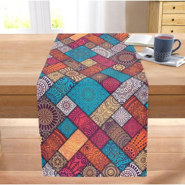 Běhoun na stůl 40x130 cm Mandala Tiles – Mila Home-image-2