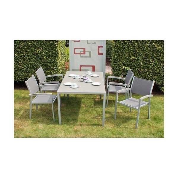 Šedé zahradní křeslo Grace – Garden Pleasure-image-1