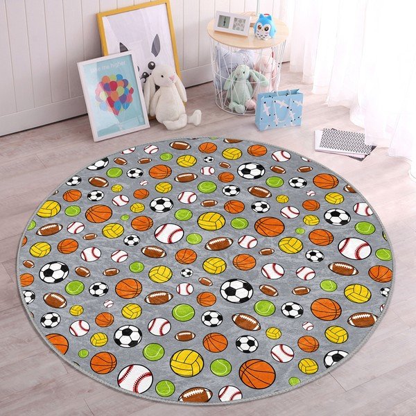 Dětský koberec ø 80 cm Comfort – Mila Home-image-2