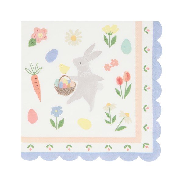 Papírové ubrousky v sadě 16 ks Easter Bunny – Meri Meri