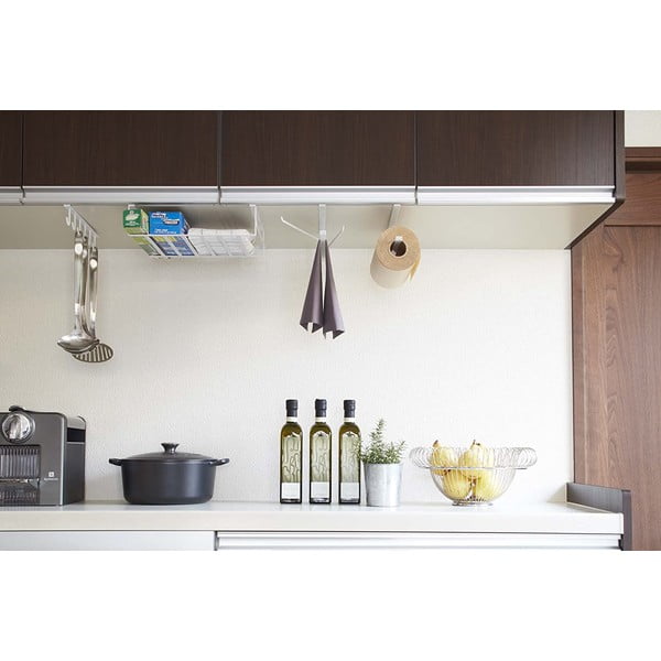 Bílý závěsný držák na kuchyňské utěrky Yamazaki Tower-image-2