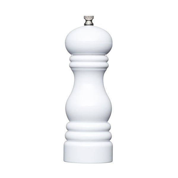 Mlýnek na koření Kitchen Craft Master Class White, 17 cm