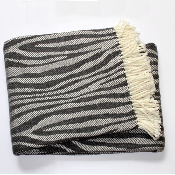 Deka Zebra Dark Grey, 140x180 cm
