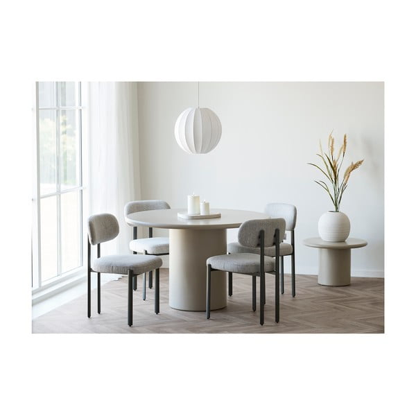 Bílé závěsné svítidlo s textilním stínidlem ø 40 cm Coventry – House Nordic-image-1