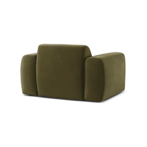 Khaki sametové křeslo Molino – Micadoni -image-3