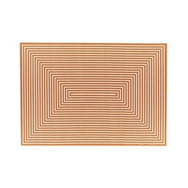 Oranžový venkovní koberec Floorita Braid, 160 x 230 cm-image-1