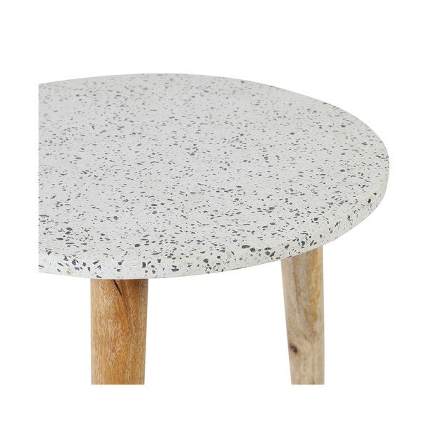 Kulatý odkládací stolek s terrazzo deskou ø 42 cm Terrazzo – Jardin d'Ulysse-image-4