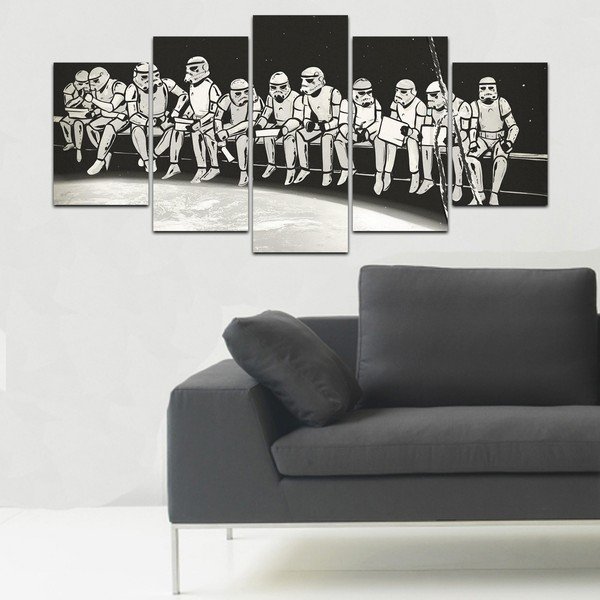 Vícedílný obraz Homemania Decor Black&White Clones-image-1