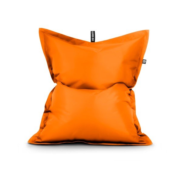 Oranžový sedací vak z imitace kůže Pad XXL – So Soft?
