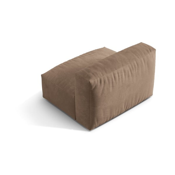 Světle hnědý sametový modul pohovky (středový díl) Martina – Micadoni -image-2