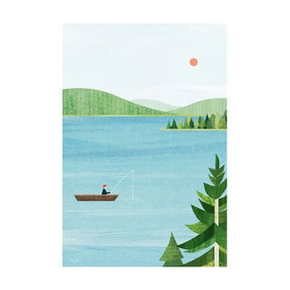 Plakát 30x40 cm Lake - Travelposter
