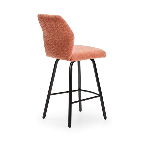 Barové židle v lososové barvě v sadě 4 ks 65 cm Bei – Marckeric-image-4