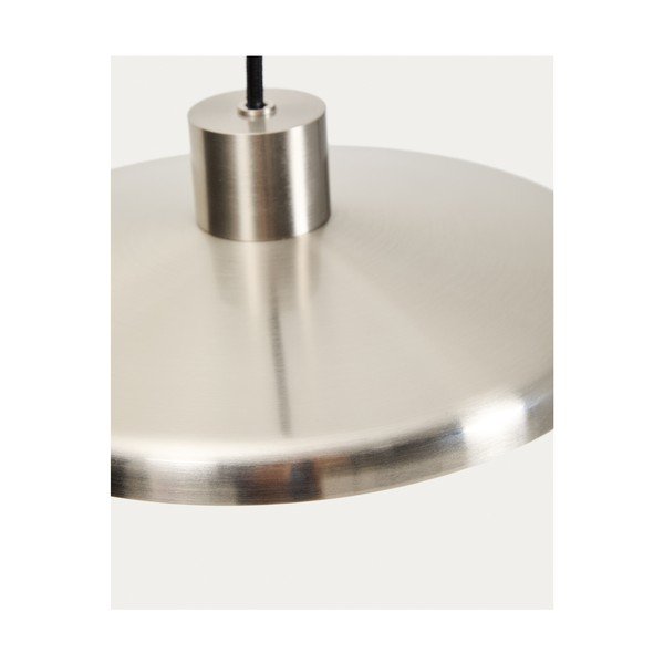 Závěsné svítidlo ve stříbrné barvě s kovovým stínidlem Nuvira – Kave Home-image-4