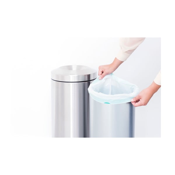 Ocelový odpadkový koš v matně stříbrné barvě 30 l Flame Guard – Brabantia-image-2