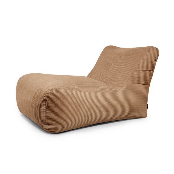Hnědý manšestrový sedací vak Lounge 100 – SLOWDOWN