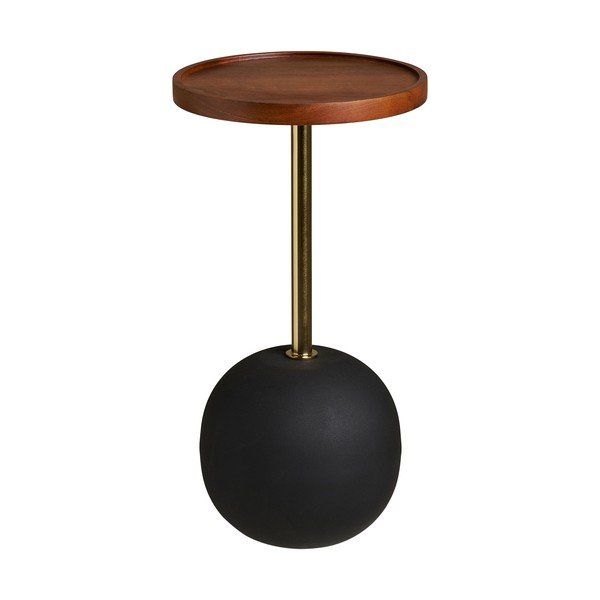 Kulatý odkládací stolek s deskou z mangového dřeva ø 30 cm Sirone – House Nordic-image-2