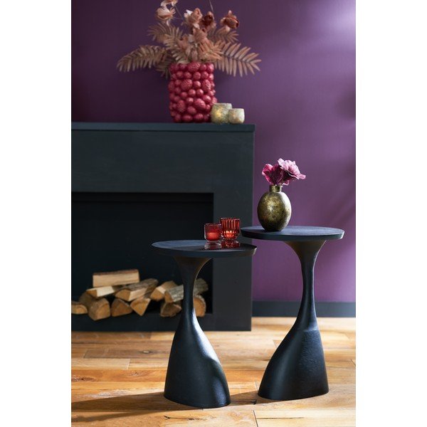 Kovový kulatý odkládací stolek 33x40 cm Macau - Light & Living-image-1