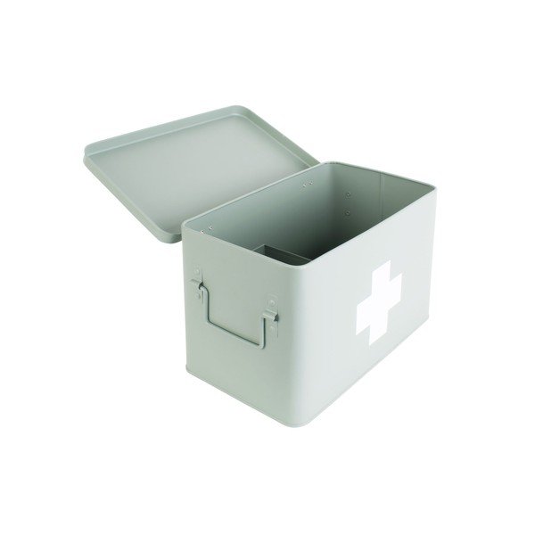 Mentolově zelená kovová lékárnička PT LIVING Medicine, šířka 31,5 cm-image-3